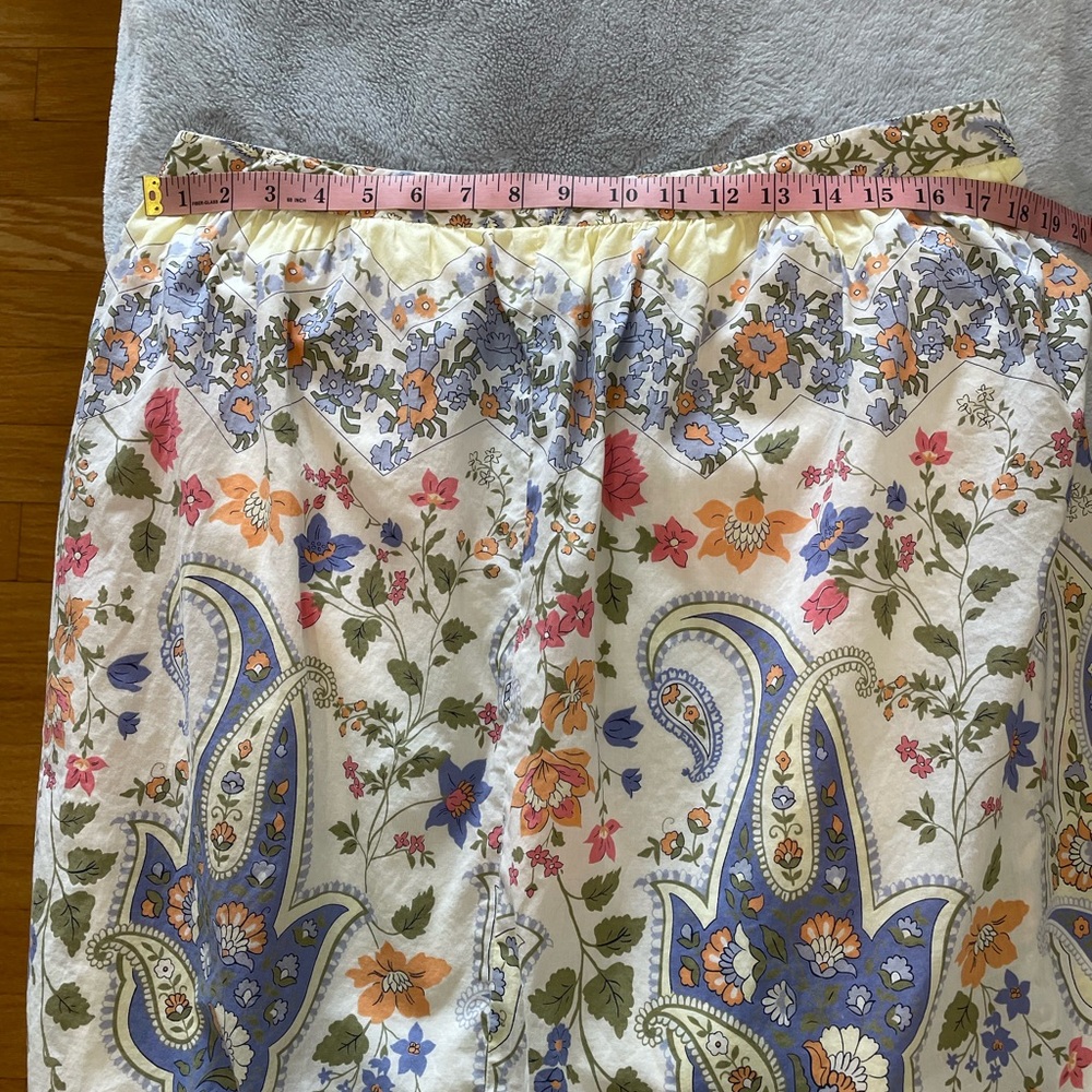 Talbots Paisley A-line Skirt - Picture 2 of 7